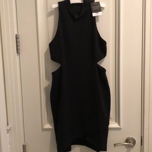 New!Topshop black cocktail/party dress w/cut outs
